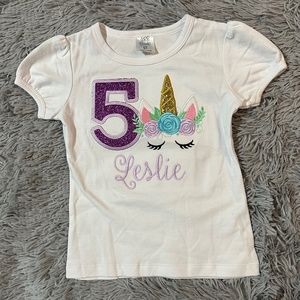 Birthday Shirt #5 Leslie New